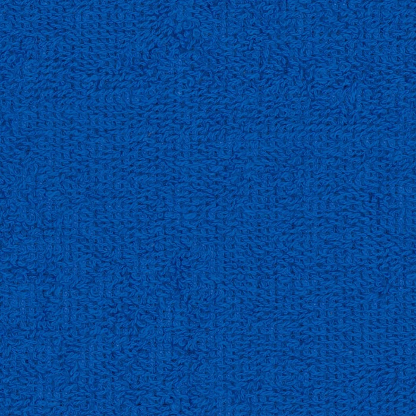 Close-up of blue French terry loopback knit fabric