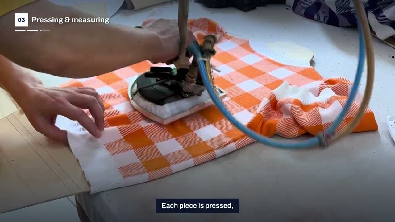 How is custom knitwear made in our factory?